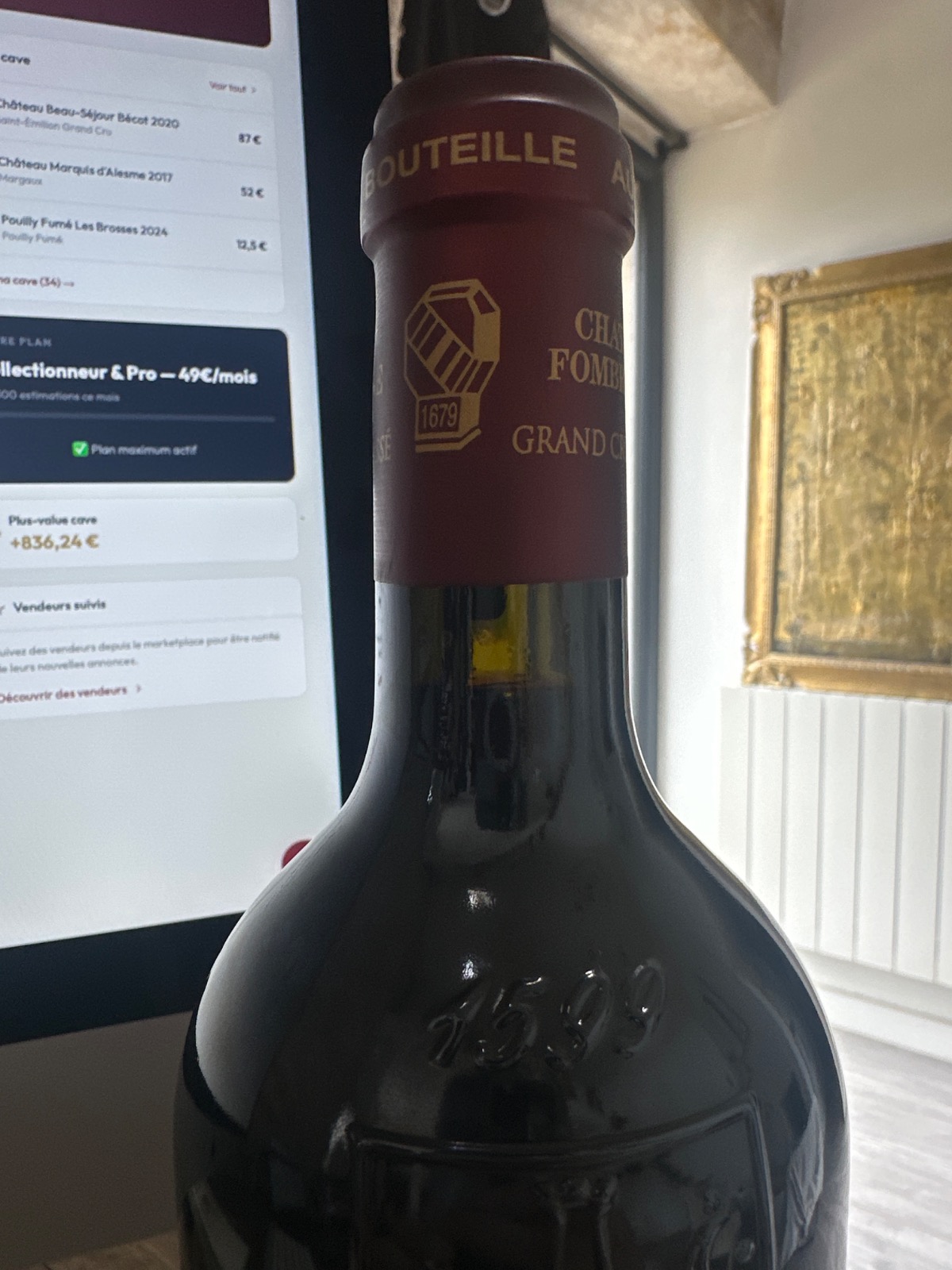 Château Fombrauge 2021 — vente entre particuliers 1001caves.fr Goulot — Château Fombrauge 2021 — 1001caves