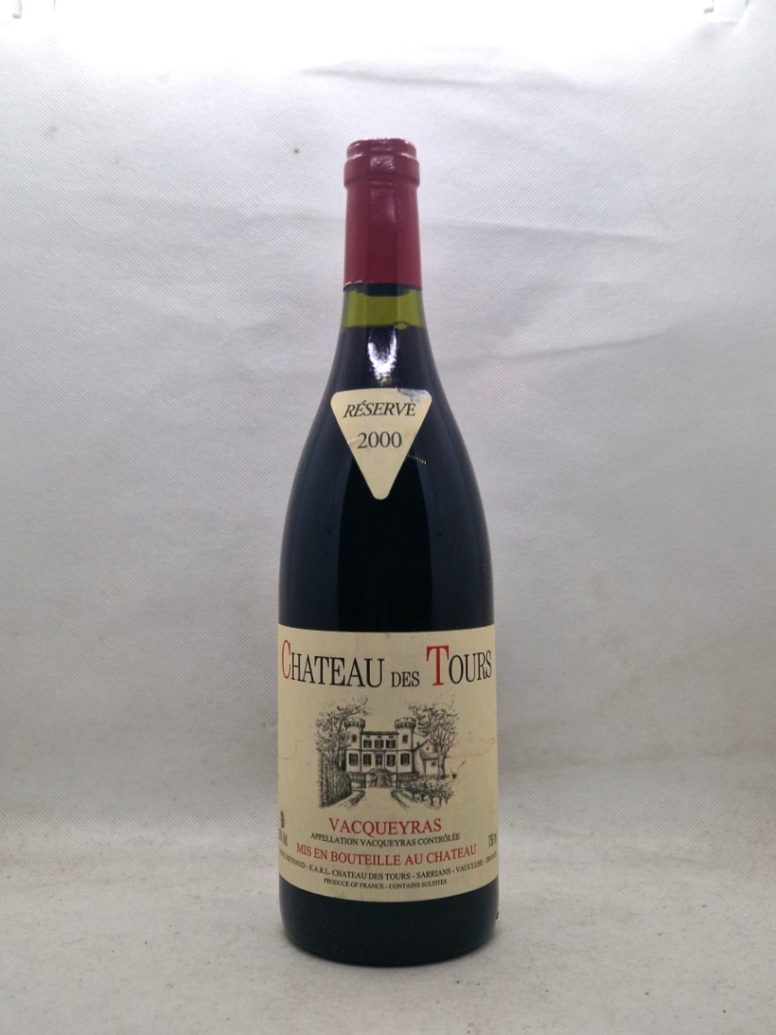 Château des Tours - Vacqueyras 2000 — vente entre particuliers 1001caves.fr Bouteille — Château des Tours - Vacqueyras 2000 — 1001caves