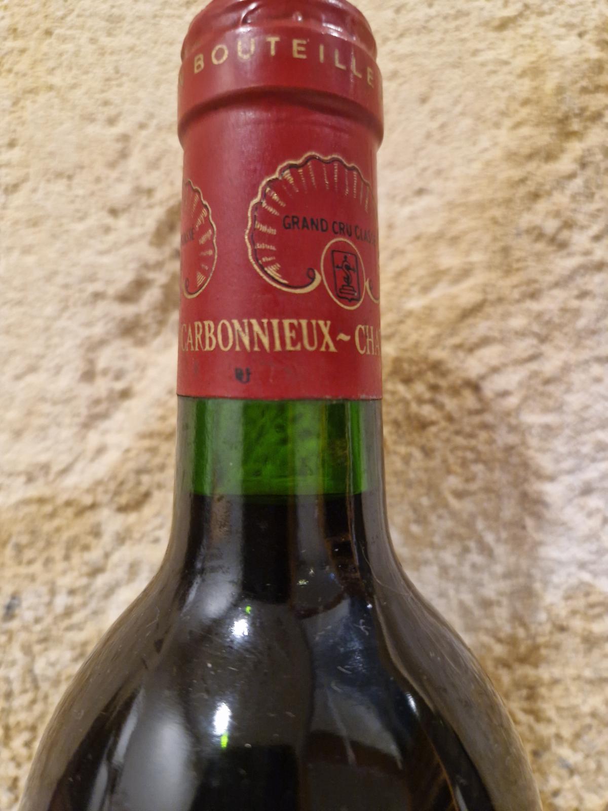 Château Carbonnieux 1989 — vente entre particuliers 1001caves.fr Goulot — Château Carbonnieux 1989 — 1001caves