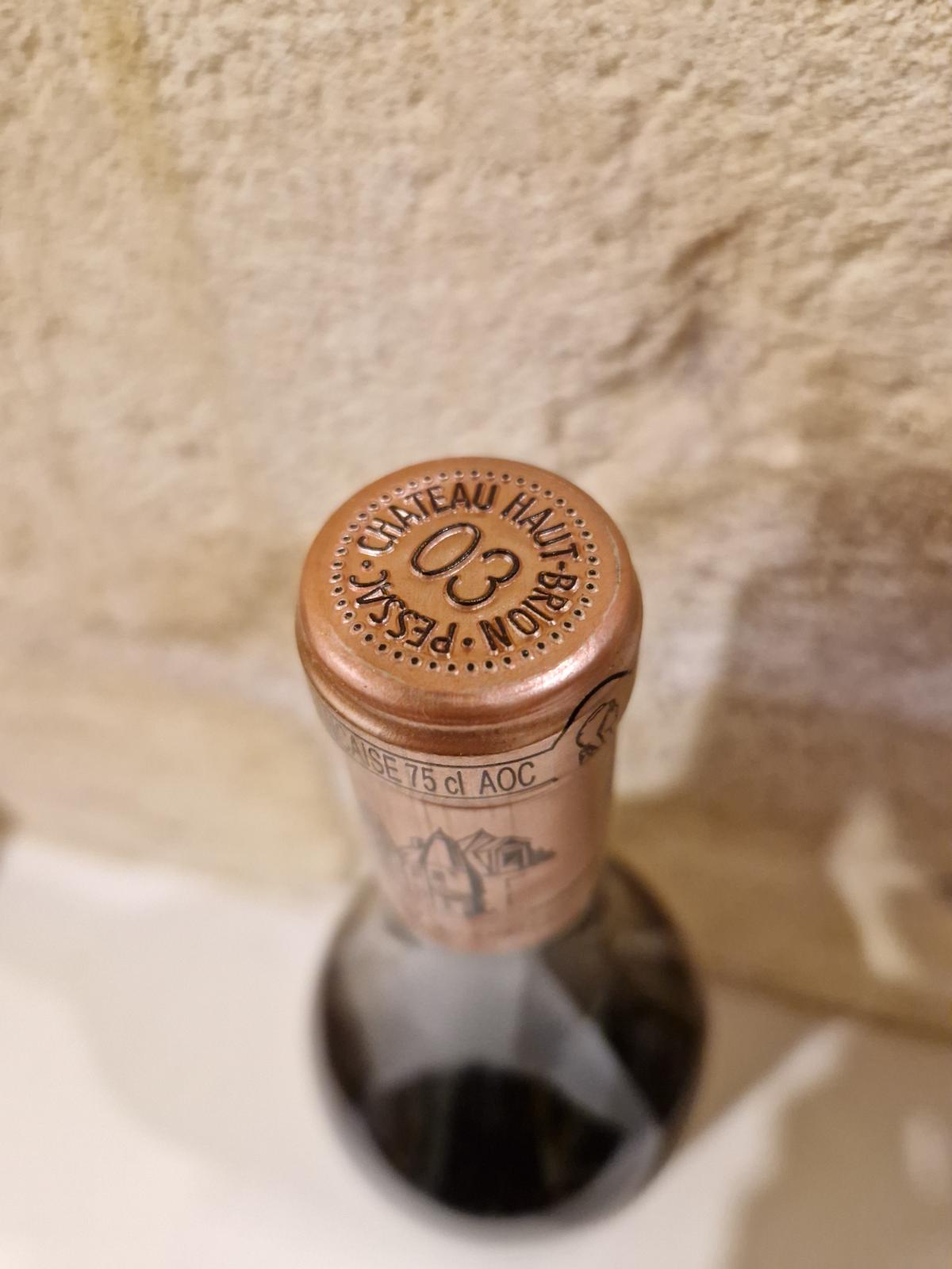 Capsule — Château Haut-Brion 2003 — 1001caves
