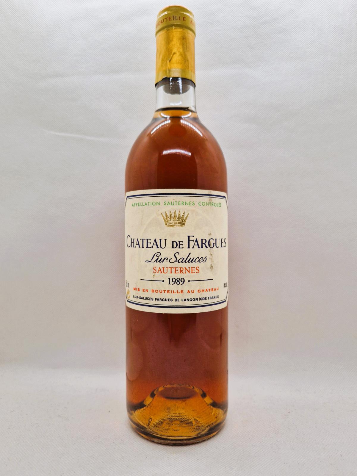 Bouteille — Château de Fargues, Lur Saluces 1989 — 1001caves