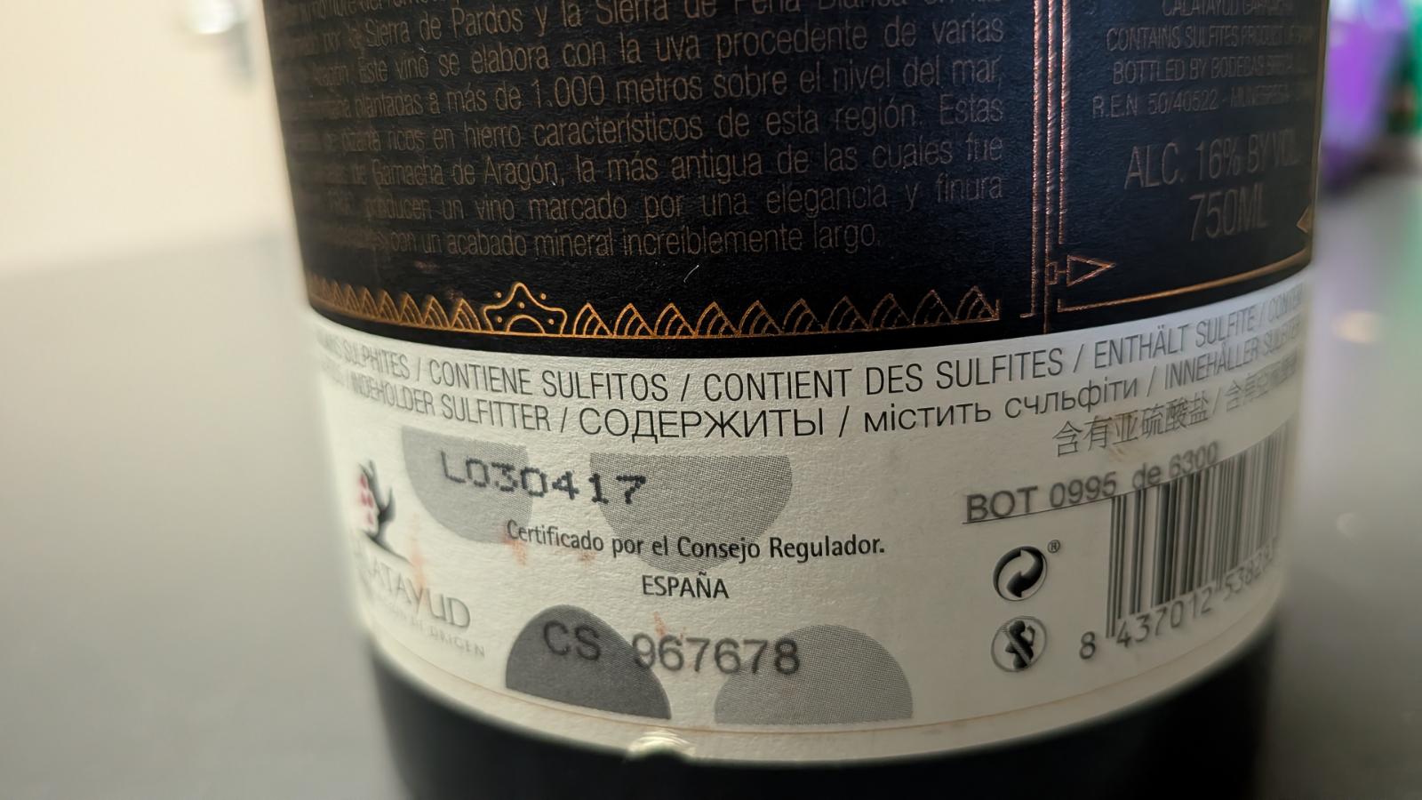 Traçabilité — Brega, Garnacha 2023 — 1001caves