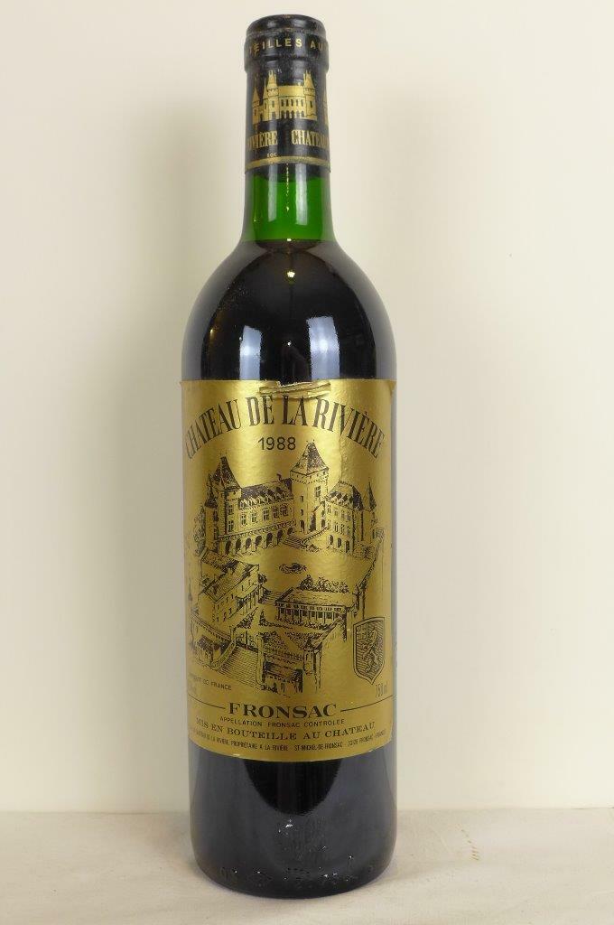 Bouteille — Château de la Rivière 1988 — 1001caves