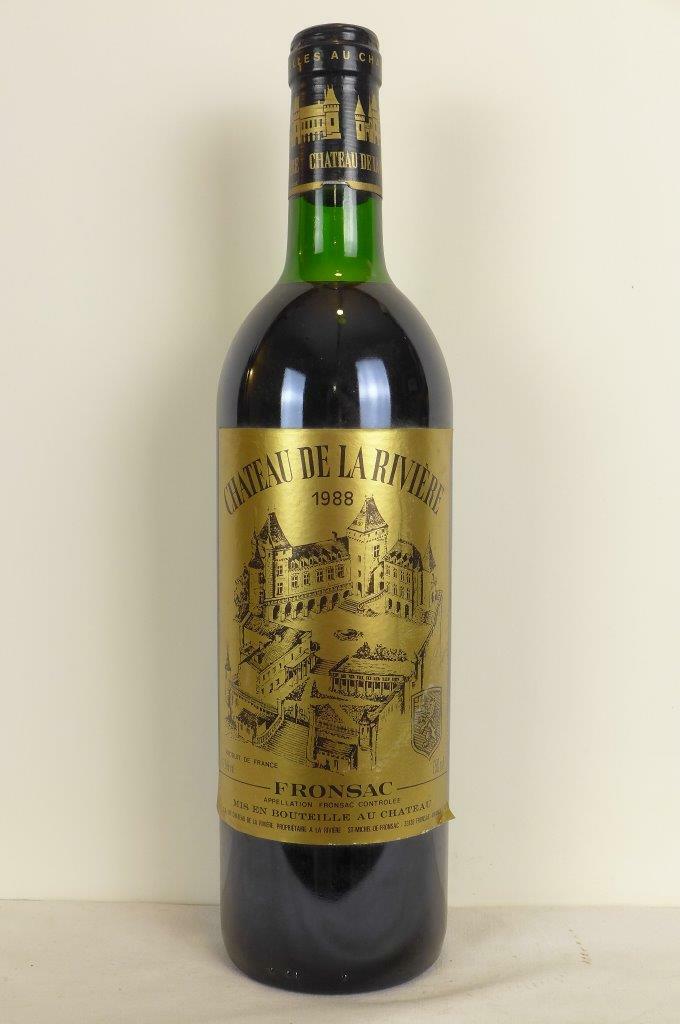 Bouteille — Château de la Rivière 1988 — 1001caves