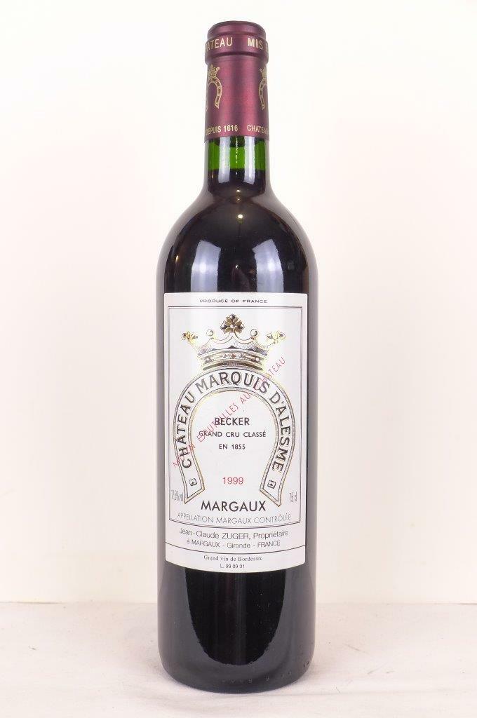 Bouteille — Château Marquis d’Alesme 1999 — 1001caves