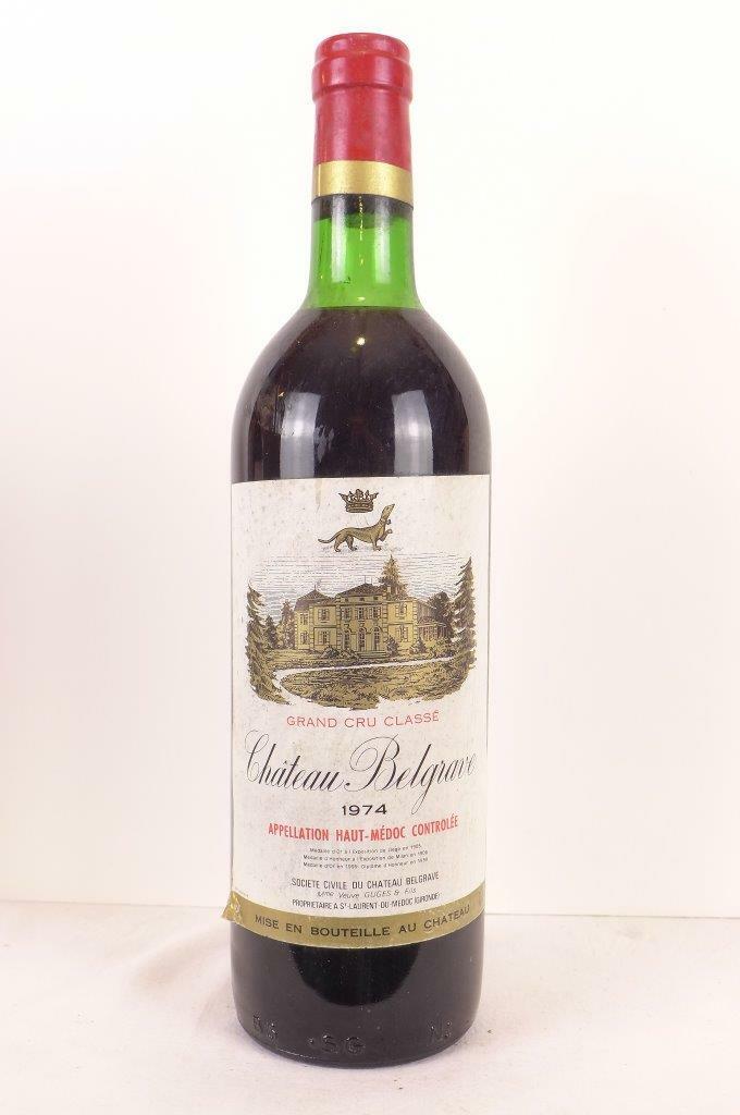 Château Belgrave 1974 — vente entre particuliers 1001caves.fr Bouteille — Château Belgrave 1974 — 1001caves