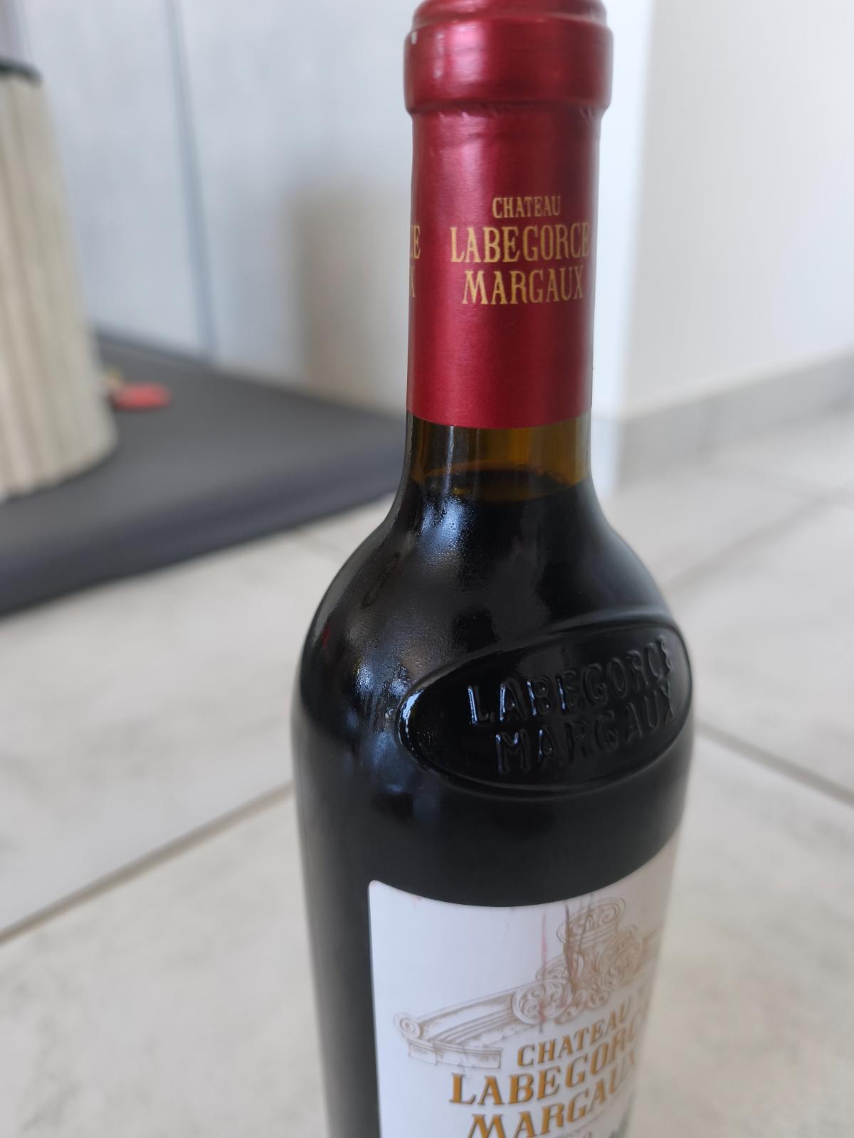 Château Labégorce Margaux 2000 — vente entre particuliers 1001caves.fr Goulot — Château Labégorce Margaux 2000 — 1001caves