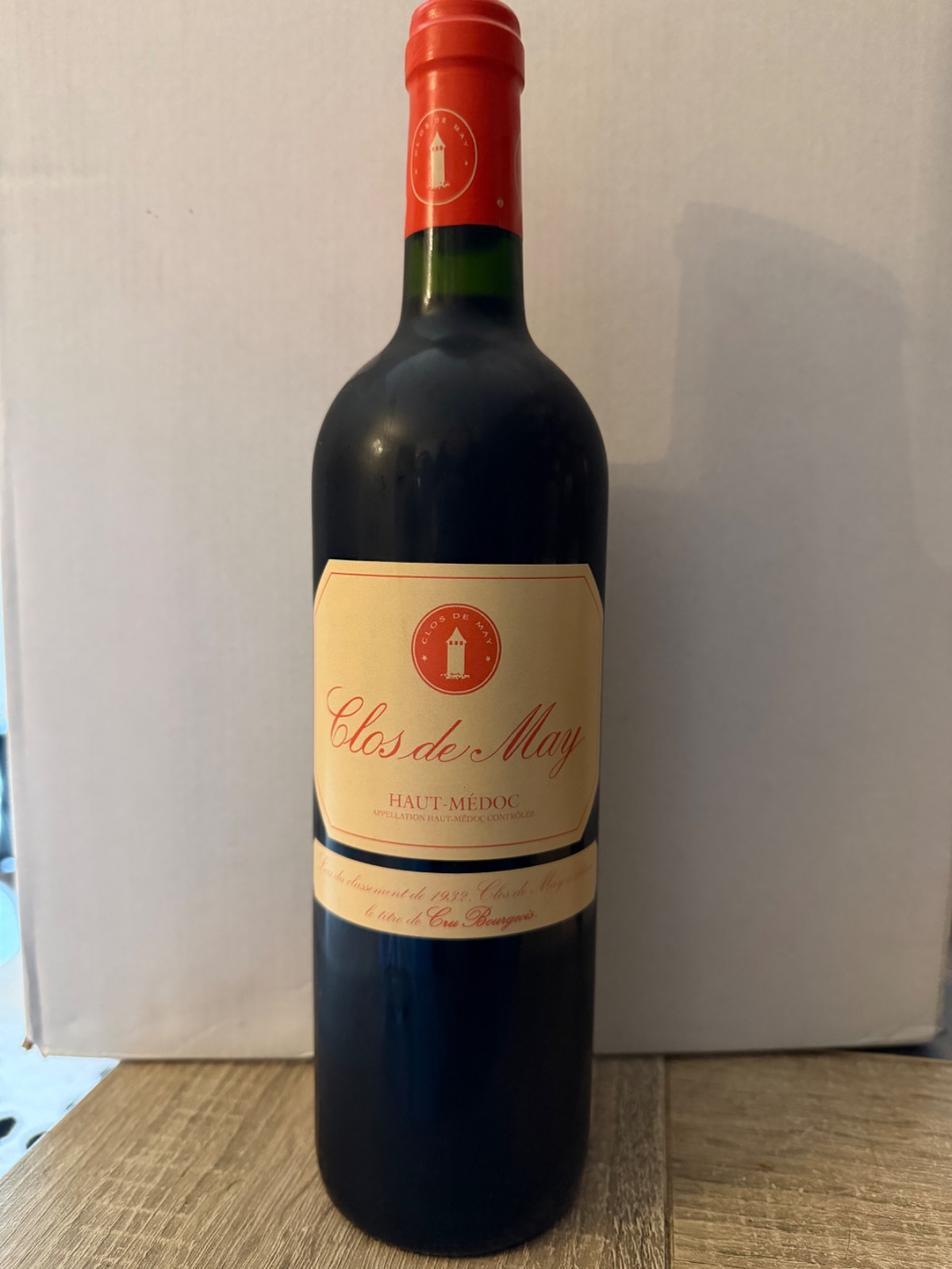 Bouteille — Clos de May 2020 — 1001caves