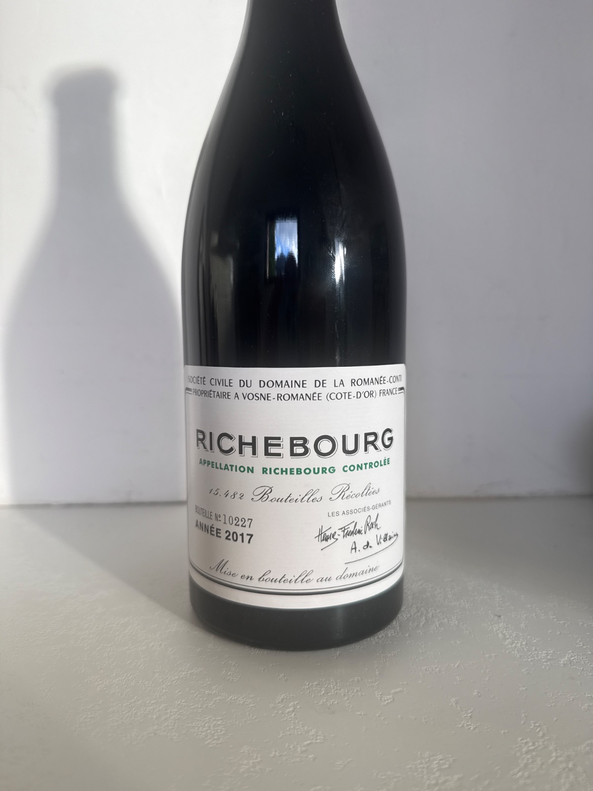 Richebourg Grand Cru 2017 — vente entre particuliers 1001caves.fr Bouteille — Richebourg Grand Cru 2017 — 1001caves